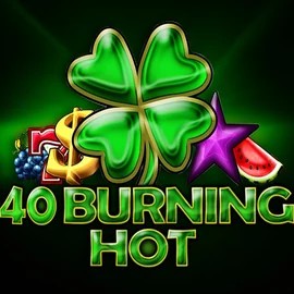 40 Burning Hot online game logo by Amusnet Interactive on millioner-casinos.com