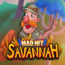 Mad Hit Savannah slot logo by RubyPlay at Millioner Casino