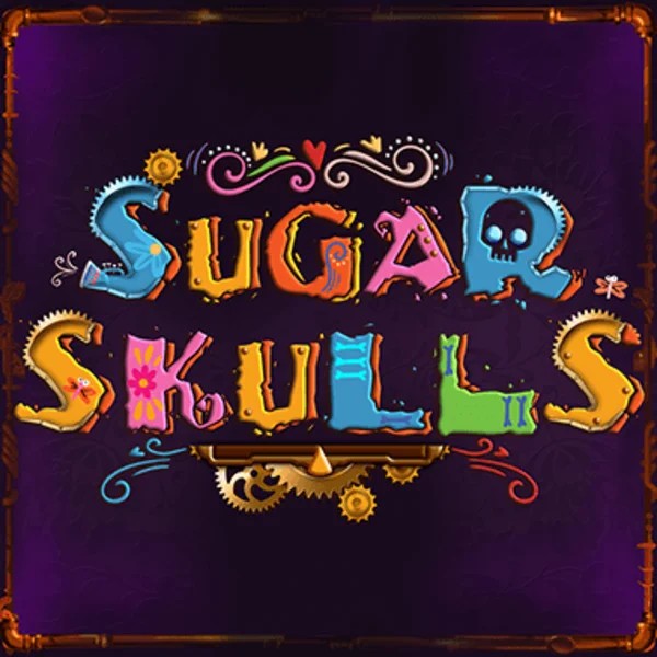 Sugar Skulls slot logo by Booming Games at Millioner Casino